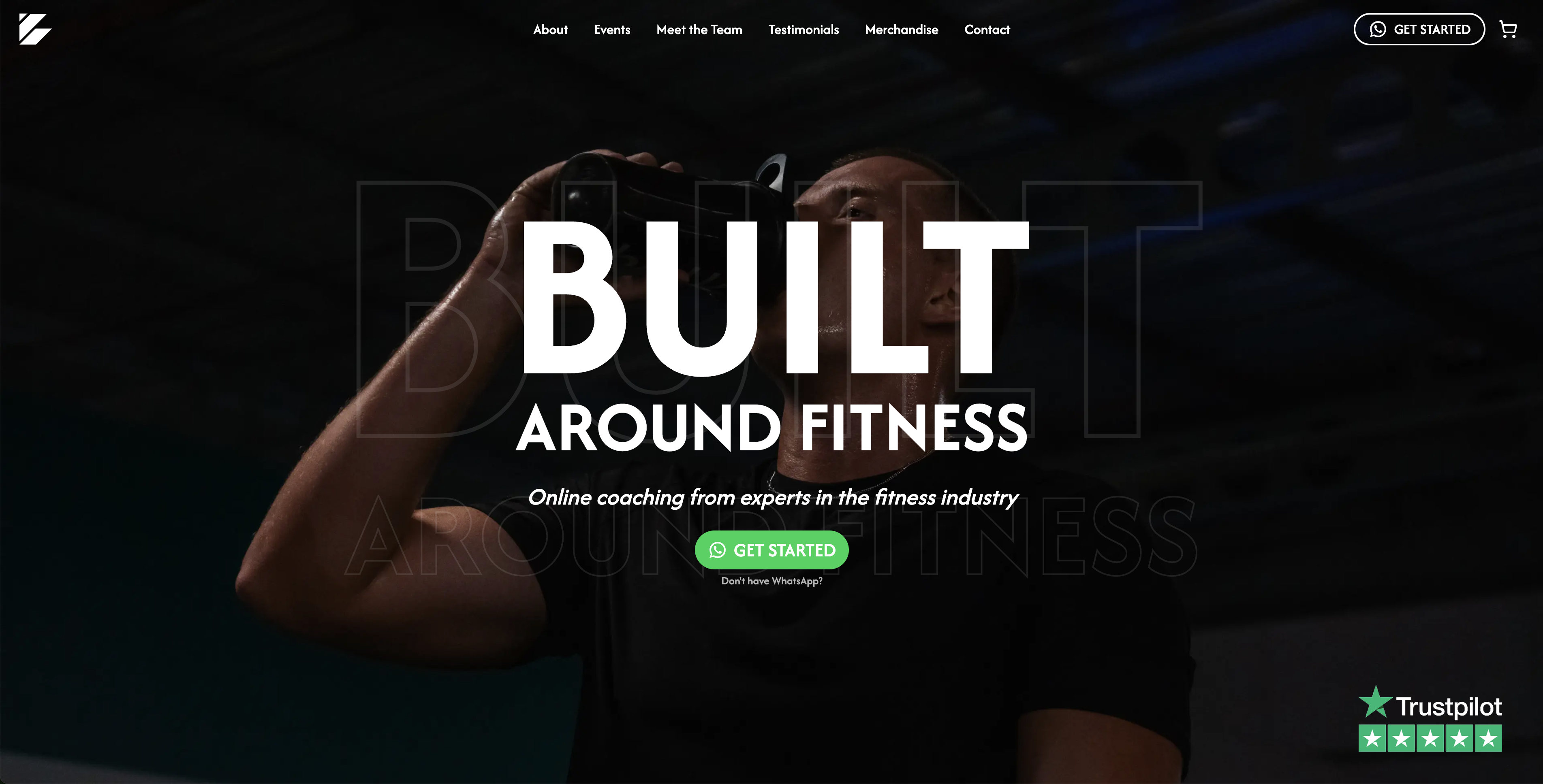 Built Around Fitness website screenshot